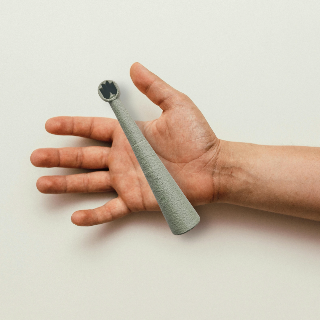 Miswakk toothbrush handle olive green
